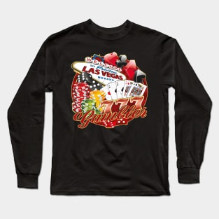 Las Vegas Casino Gambler Long Sleeve T-Shirt